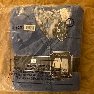 Mayfair Ladies Pajama Set Minky Fleece Size L